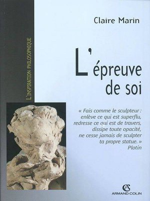 cover image of L'épreuve de soi
